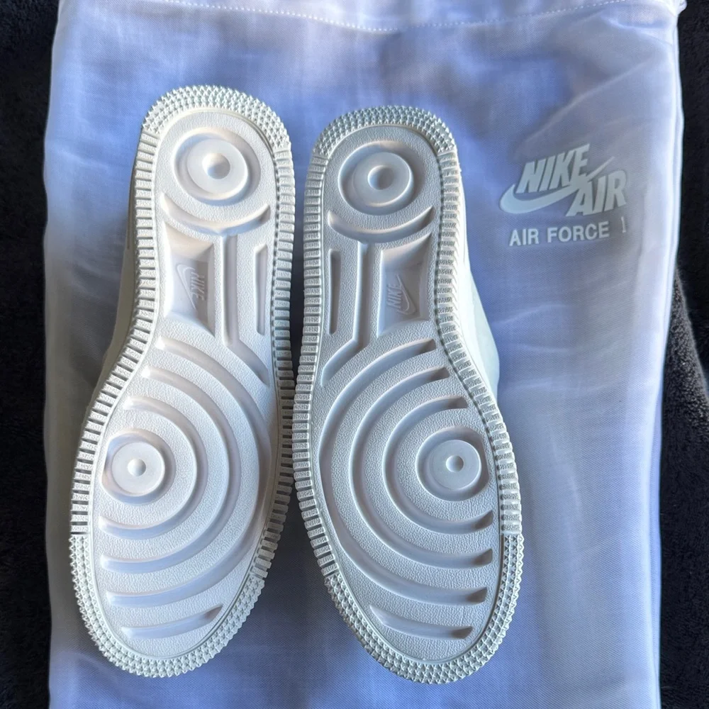 Nike Air Force 1 White Slip-On Loafers - Picture 4 of 6